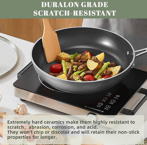 Nuwave reinforced stainless-steel base close-up for induction compatibility and even heat