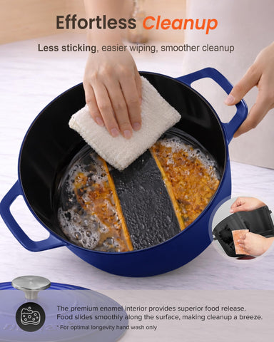 Nuwave Dutch oven with baked bread, ideal for artisan loaves at home