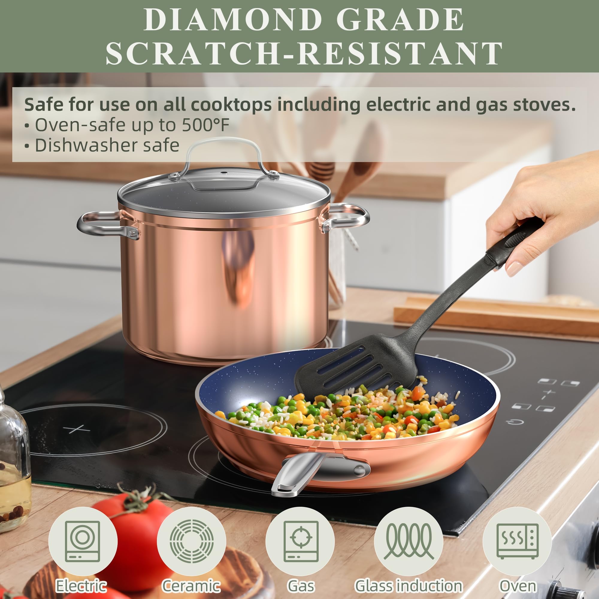 Nuwave lid and handle detail highlighting ergonomic grip and tight seal