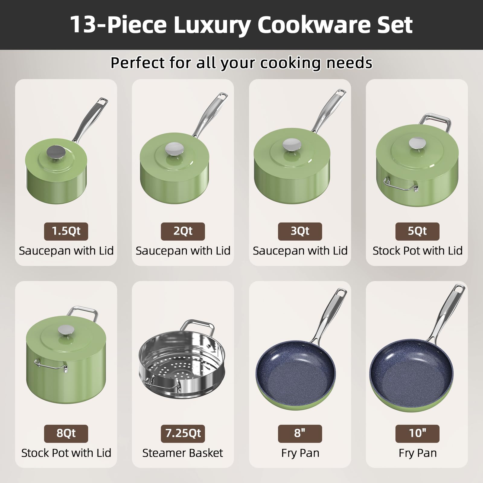 Nuwave cookware on a kitchen counter being served to guests