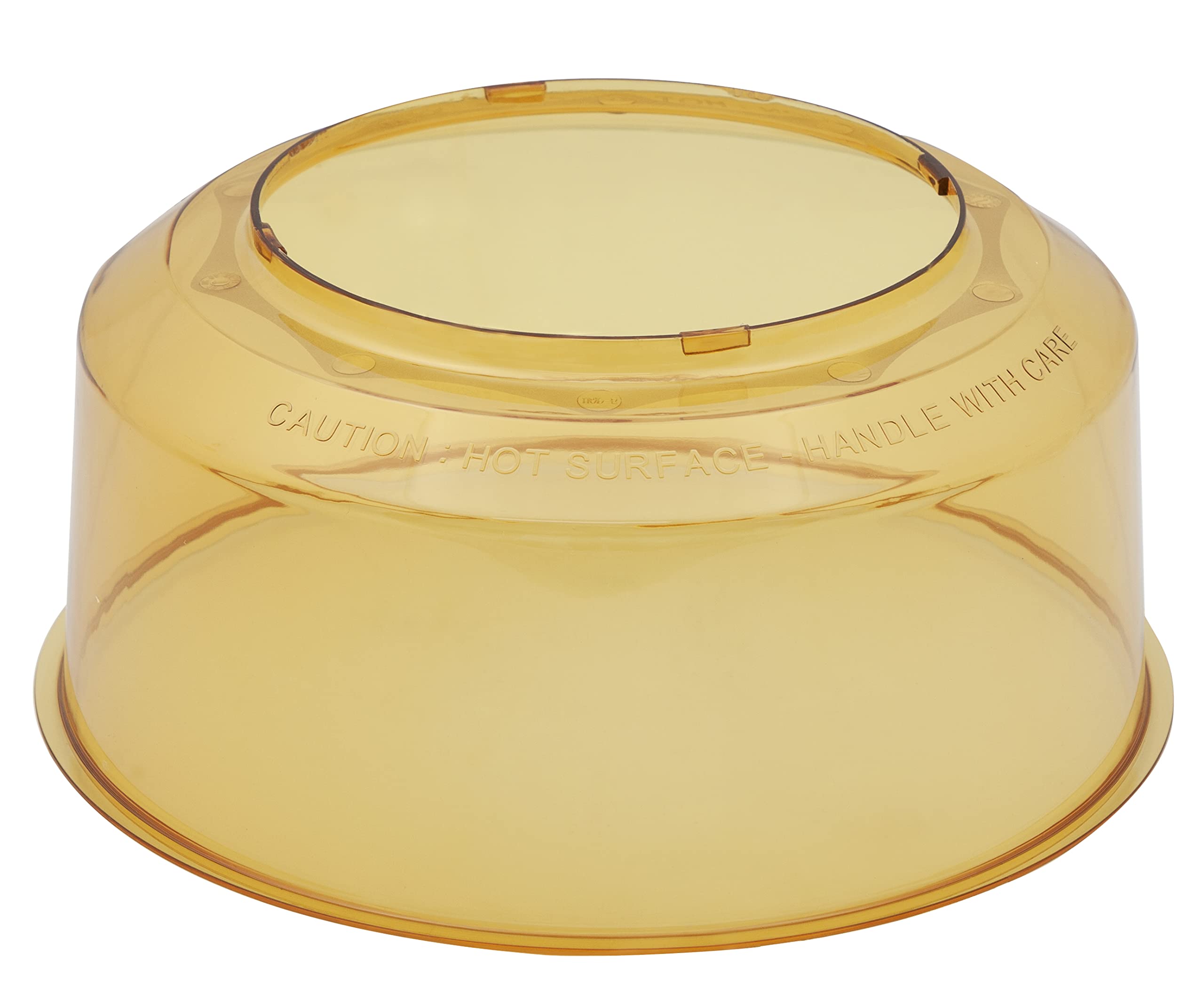 Nuwave Power Dome front view showing fit and durable amber finish benefit