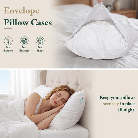 Nuzzle folded pillowcases inside gift bag ready for gifting