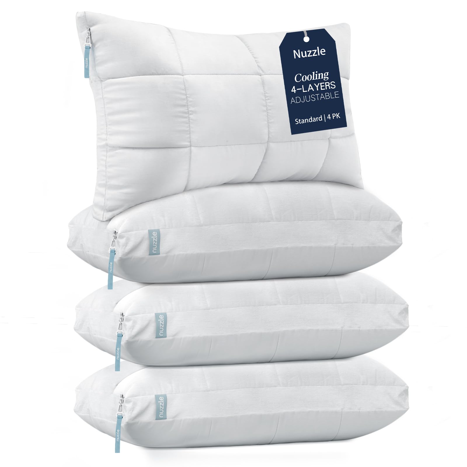 Nuzzle front packaging showing standard four-pack and ready-to-use comfort