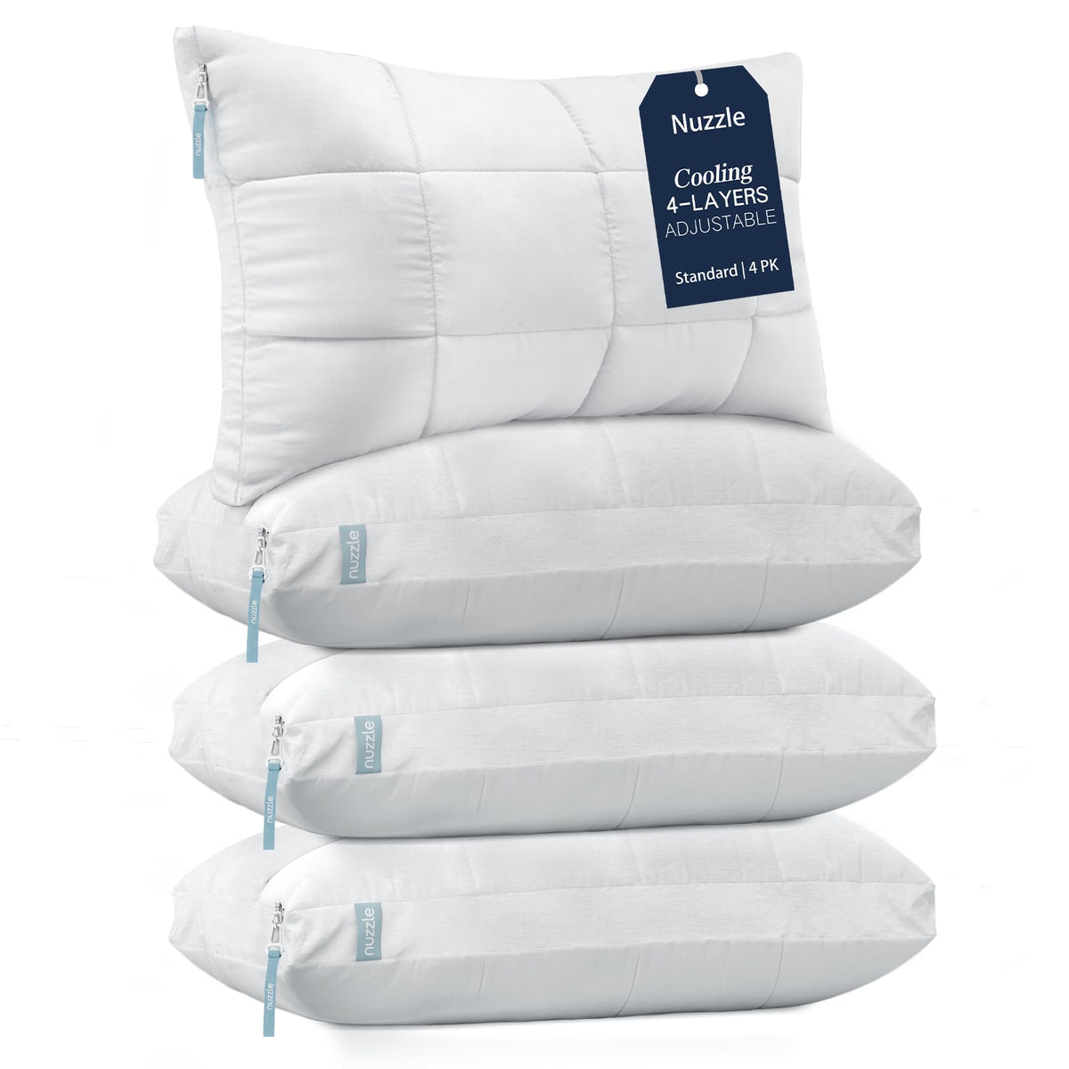 Nuzzle front packaging showing standard four-pack and ready-to-use comfort