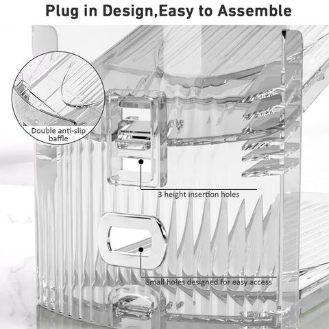 NVGSN dual stoppers detail displays heel and flat support for secure storage