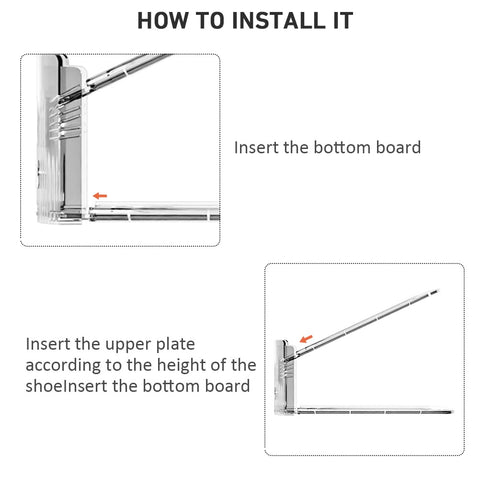 NVGSN easy assembly image of inserting support plates shows quick setup benefit