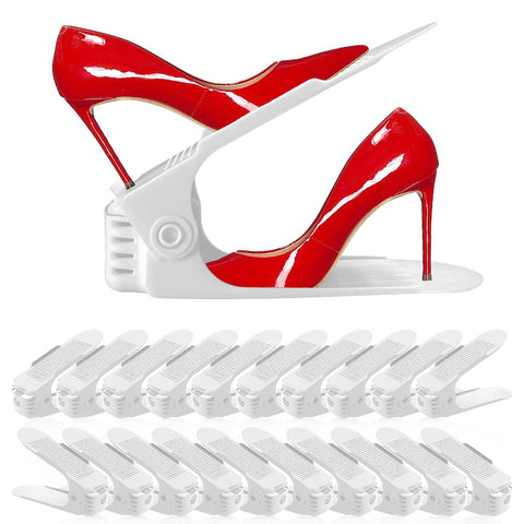 NVGSN front packaging showing 20-pack shoe slots and space-saving benefit