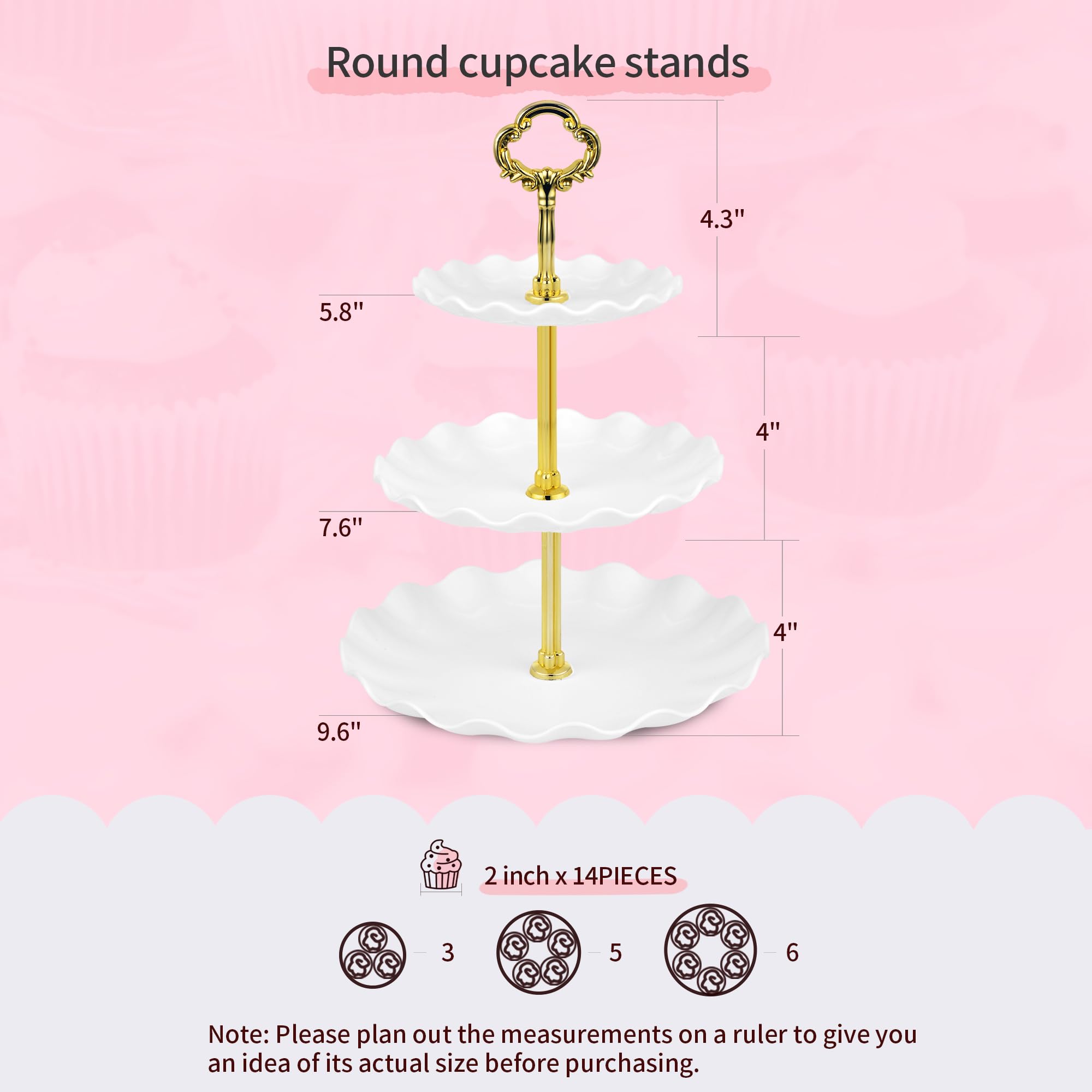 NWK close-up on cupcake stand detail for durability and finish benefit
