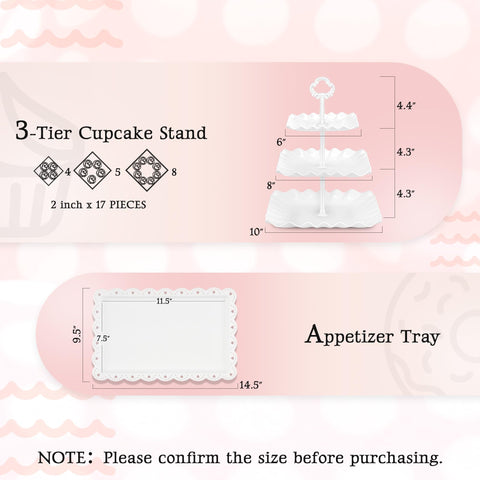 NWK rectangular plates stacked to show size and serving capacity