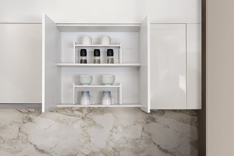 Nxconsu lifestyle countertop display demonstrating tidy organization and style