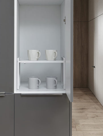 Nxconsu two units stacked vertically demonstrating added tier storage and flexible organization