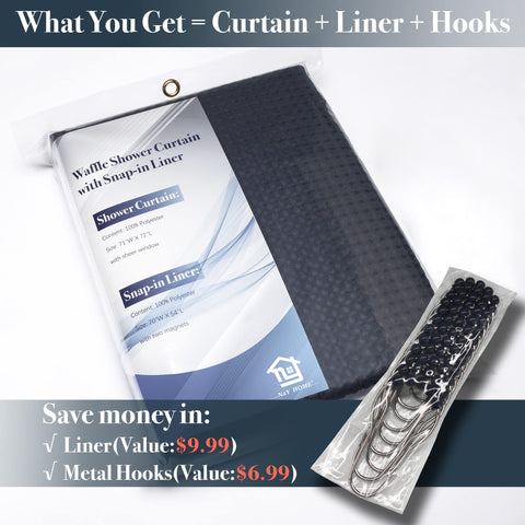 N&Y HOME snap-in liner attachment view for easy removal and cleaning