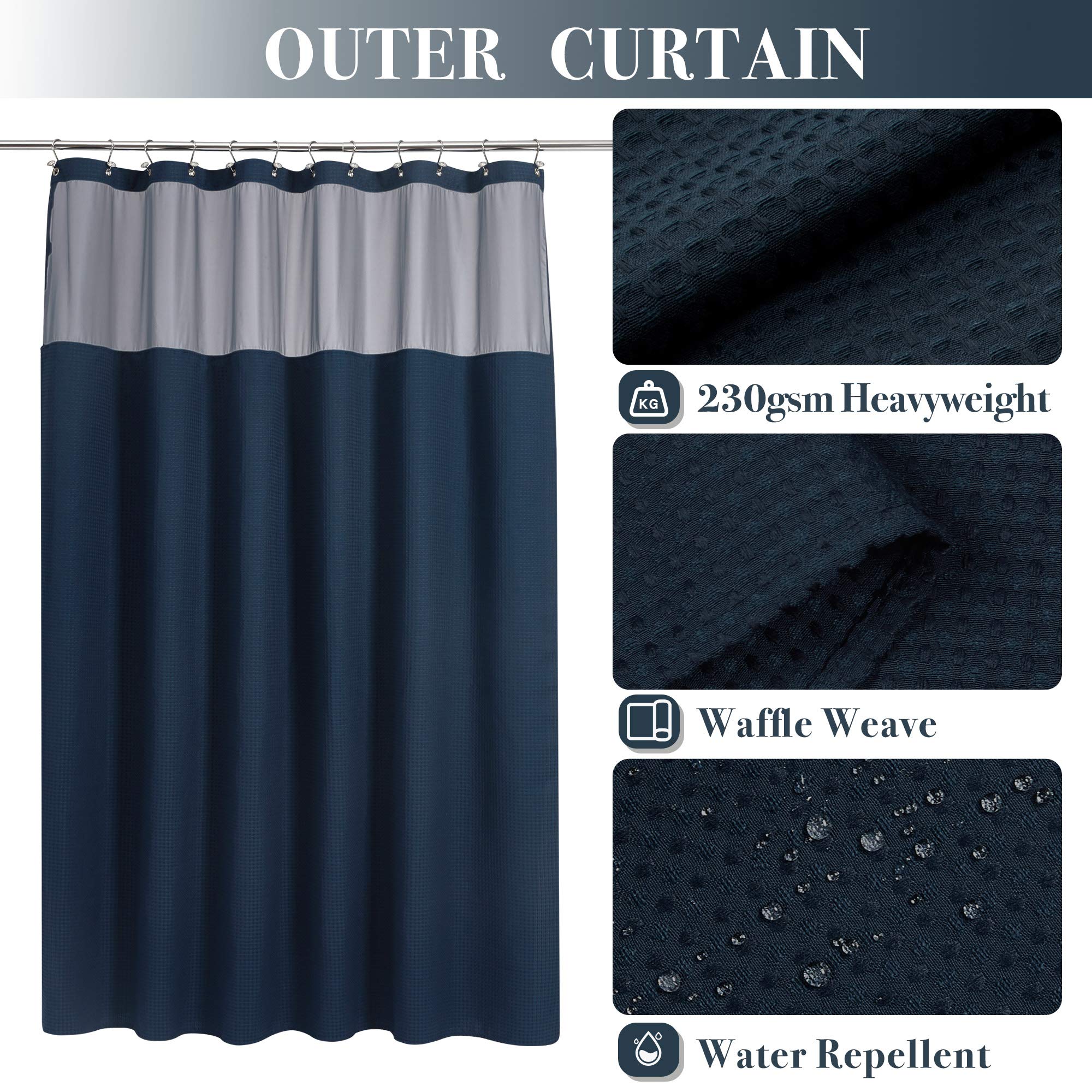 N&Y HOME close-up of waffle texture highlights absorbent stylish fabric