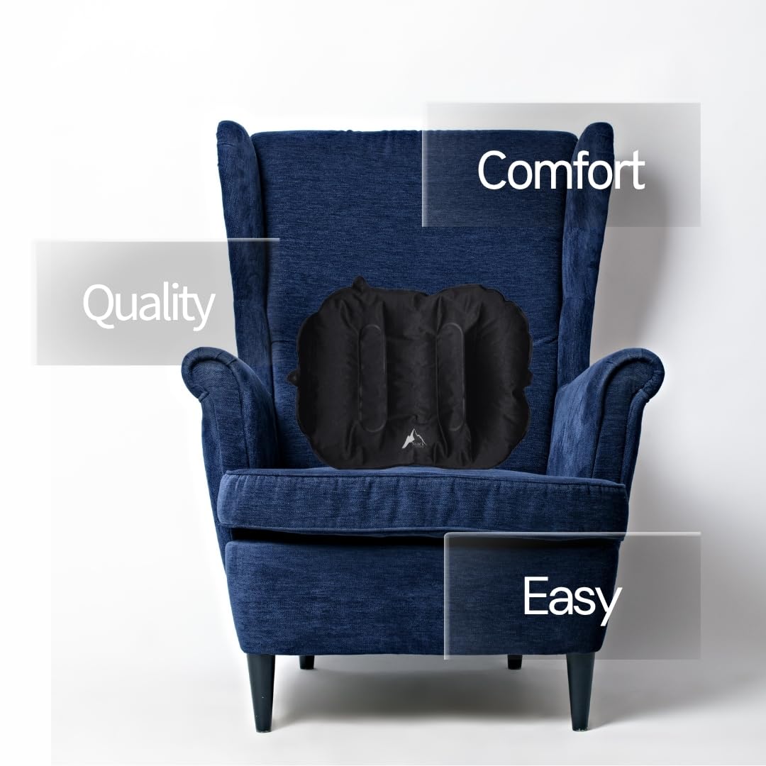 Nyack Exchange positioned in a car seat improving long-drive comfort