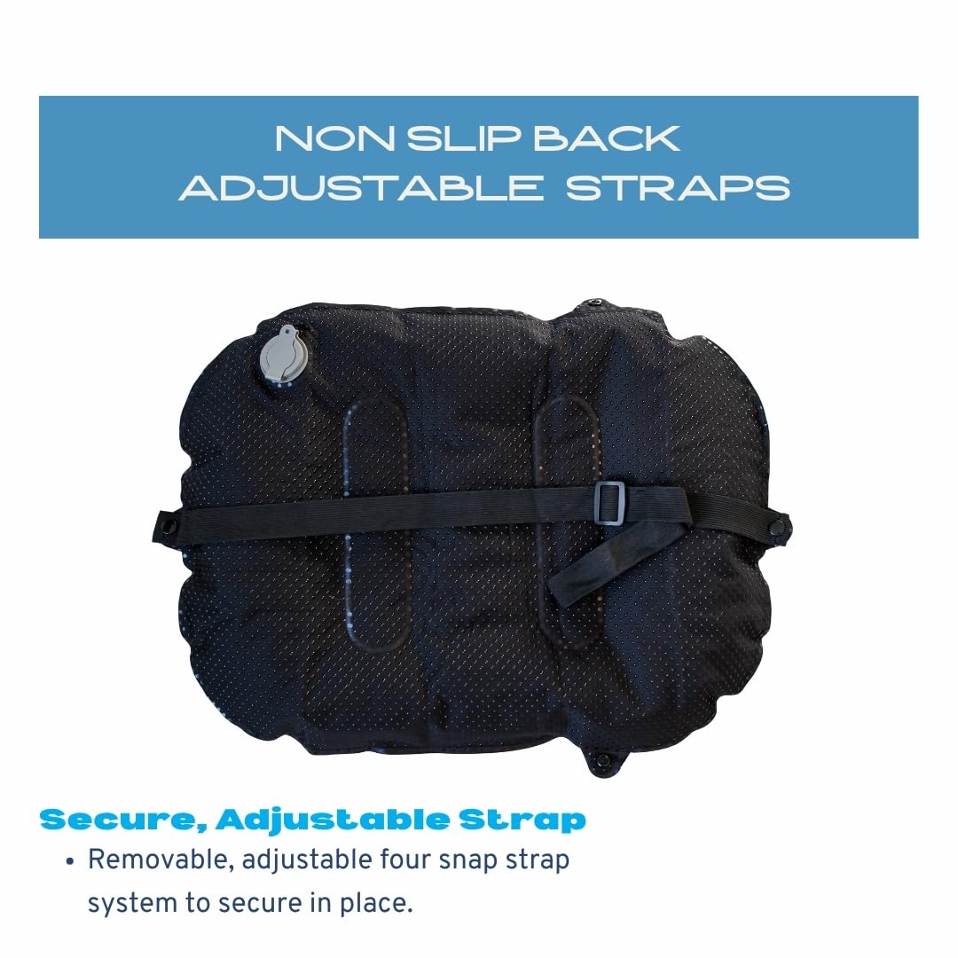 Nyack Exchange non-slip backing visible to prevent pillow movement
