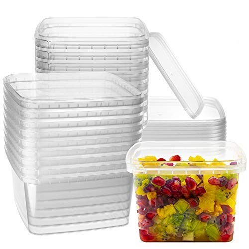 NYHI front view of 16 oz containers with lids showing clear packaging and convenience