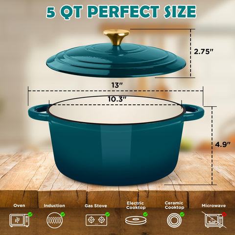 NZQXJXZ enamel interior close-up highlighting smooth nonstick surface for easy cleaning
