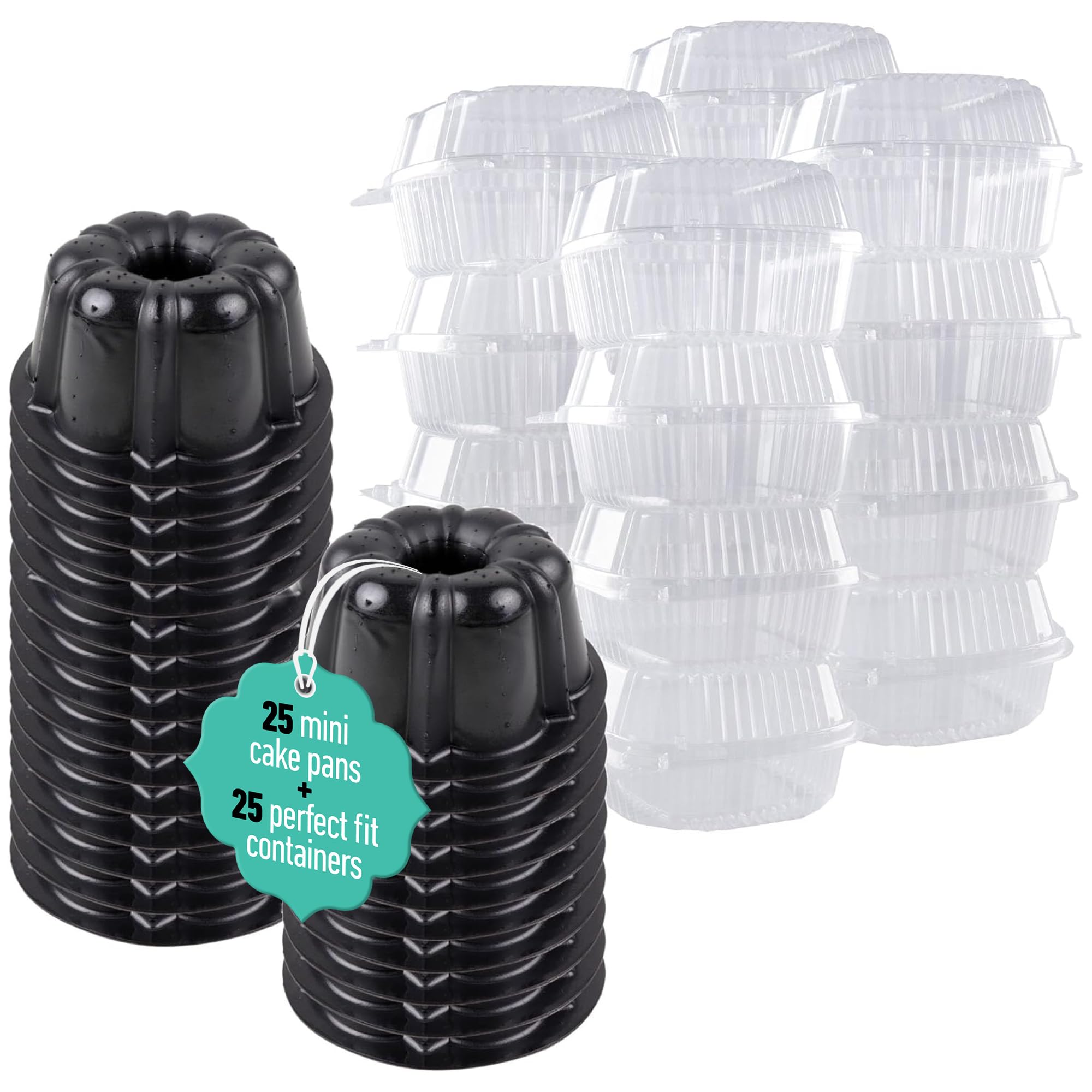 O'Creme front packaging showing 25 pans and containers for easy storage