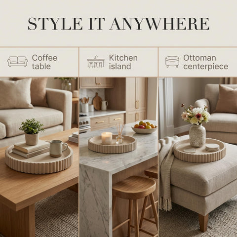 OAKOA lifestyle living room styling illustrating balanced décor impact