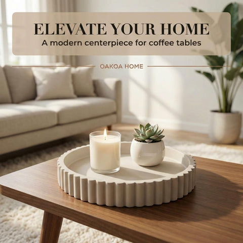 OAKOA side profile showing fluted edge for sculptural interest