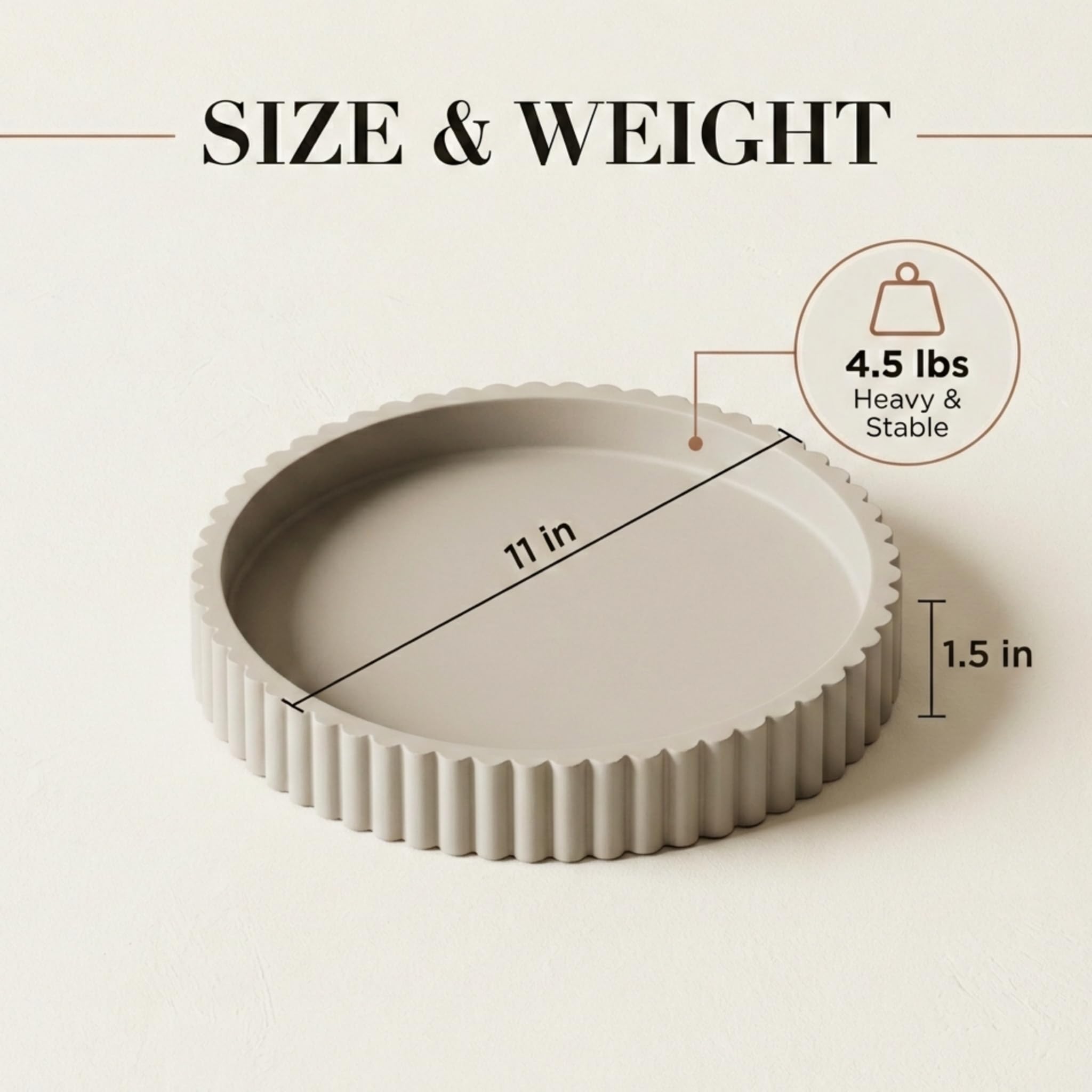 OAKOA size comparison with coffee mug to show tabletop scale