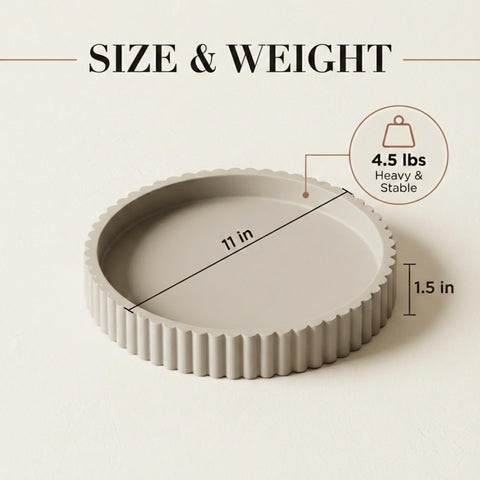 OAKOA size comparison with coffee mug to show tabletop scale
