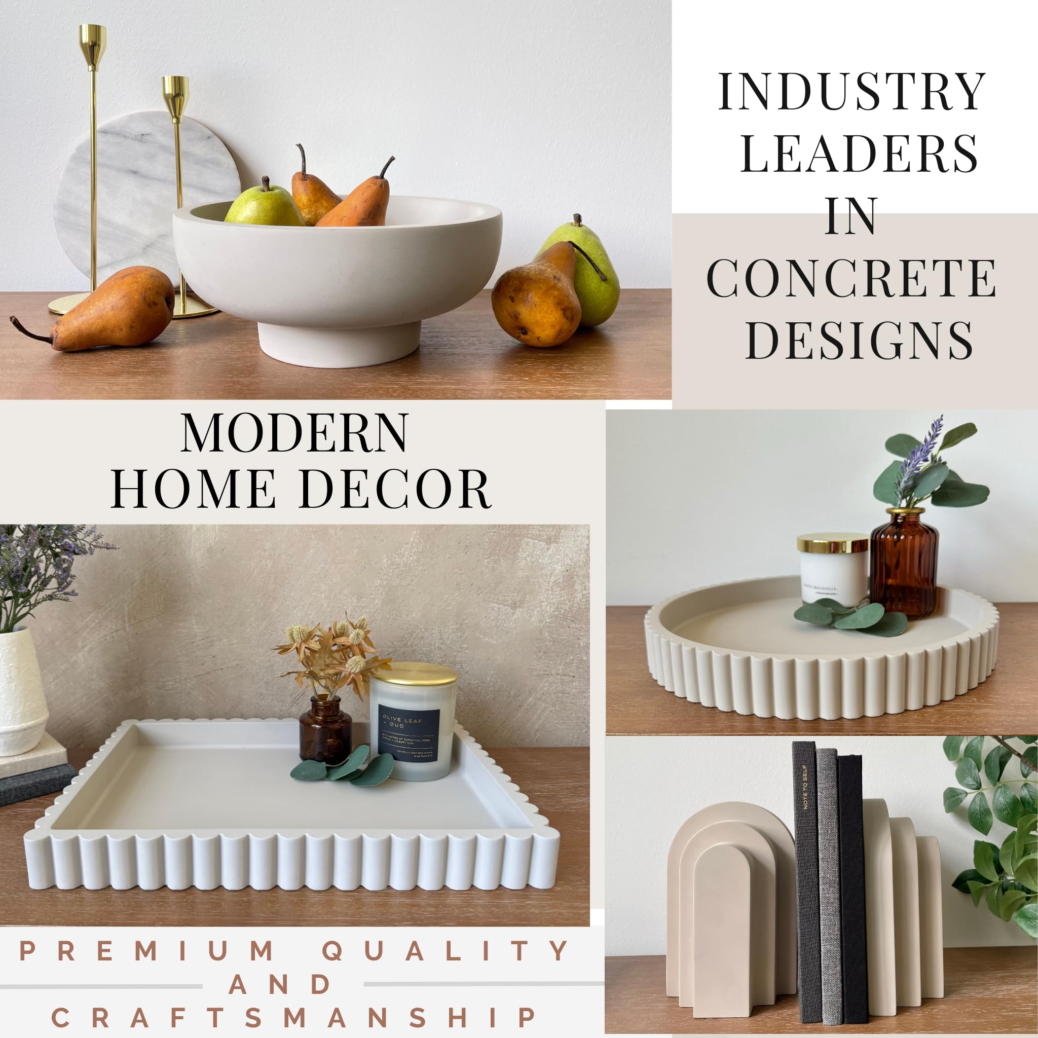 OAKOA tray styled on coffee table organizing decor for visual balance
