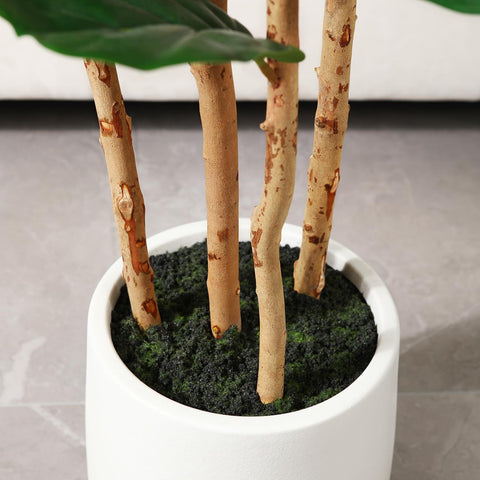 OAKRED faux ficus styled in a living room adding height and elegant botanical interest