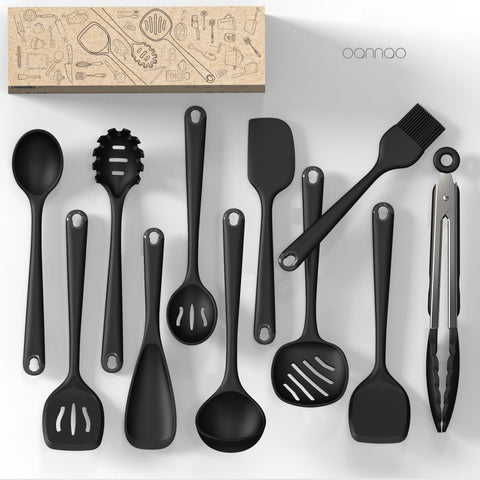 oannao utensils set standing in countertop holder for easy access and storage