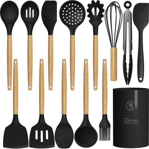 oannao front packaging showing complete utensil set and holder