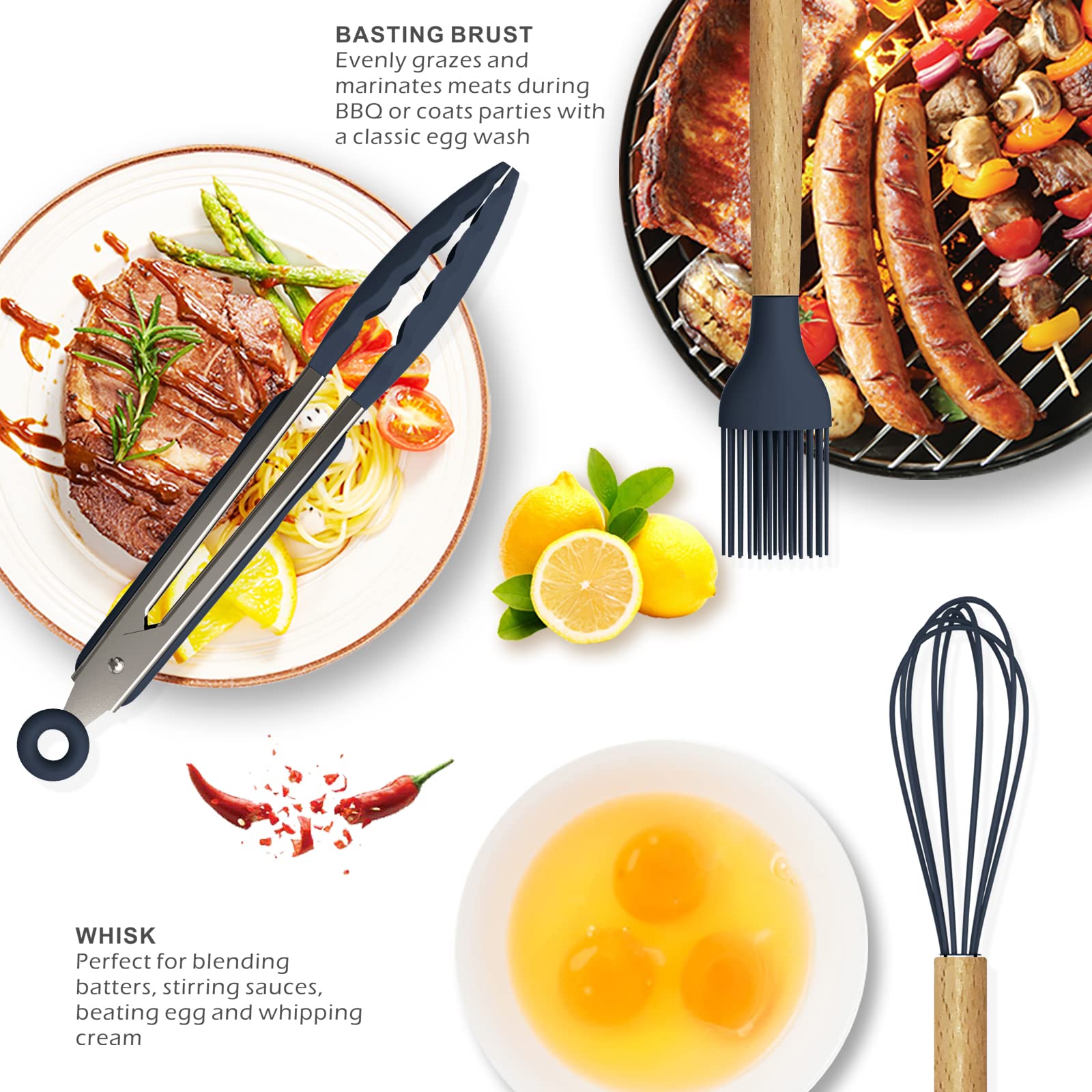 oannao utensils in use on stovetop protecting cookware and resisting heat