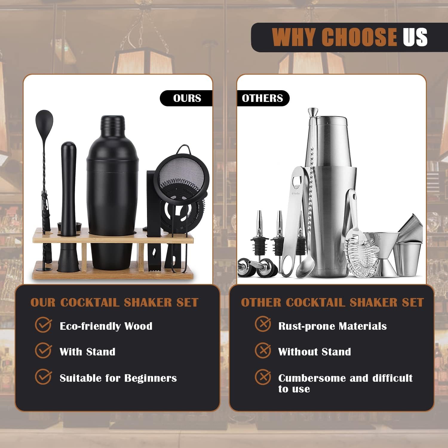 OBALY double jigger and pourers demonstrating precise measuring and smooth pours
