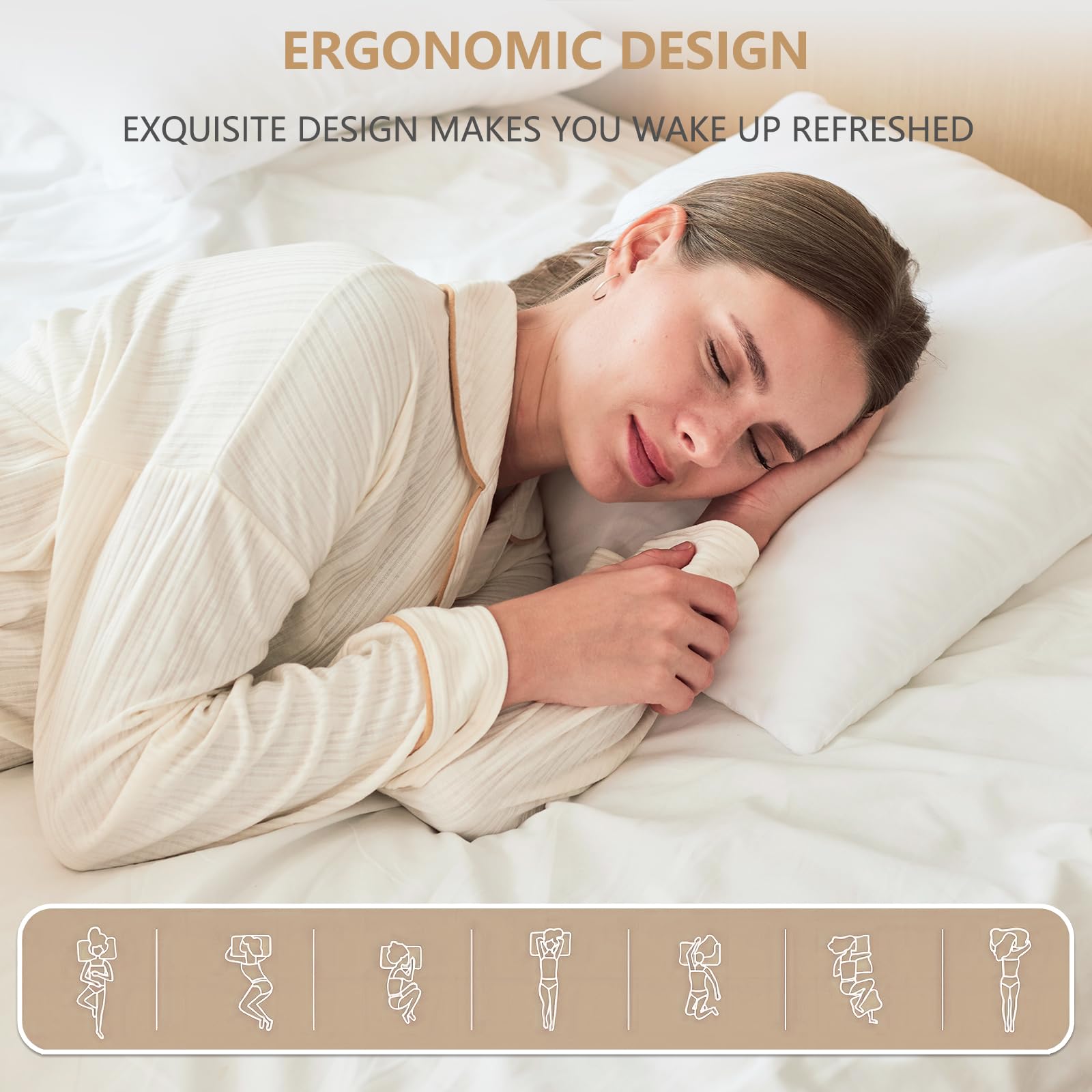 Obruosci insert inside pillow cover showing even fill and smooth finish