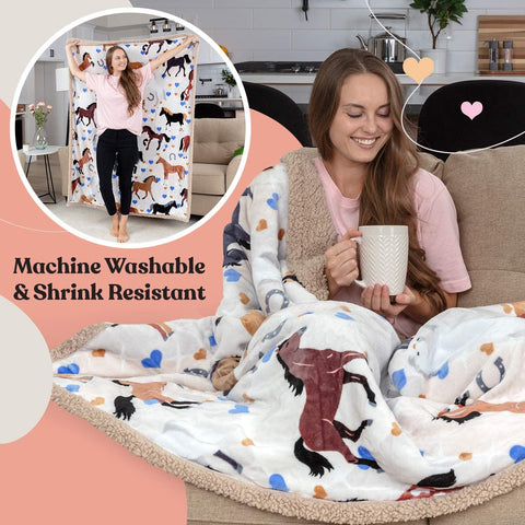 OBSI folded blanket staged as gift showing neat presentation and ready-to-give appeal