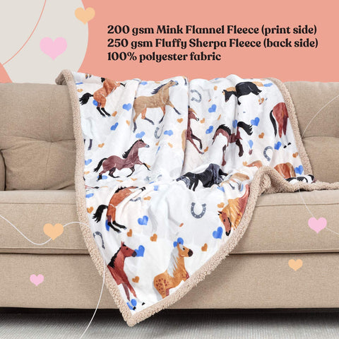 OBSI blanket held by child to show 50x60 inch size and easy portability