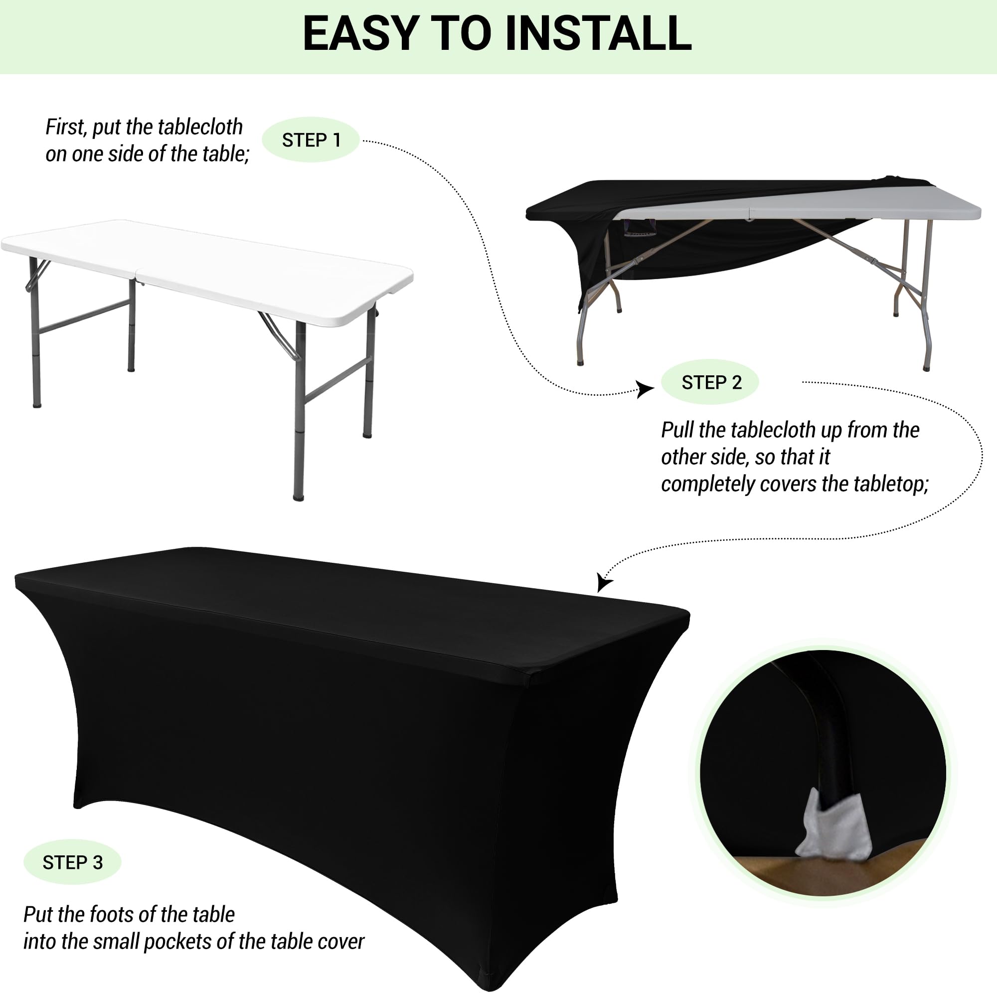 Obstal cover in use at a trade show booth creating a professional display