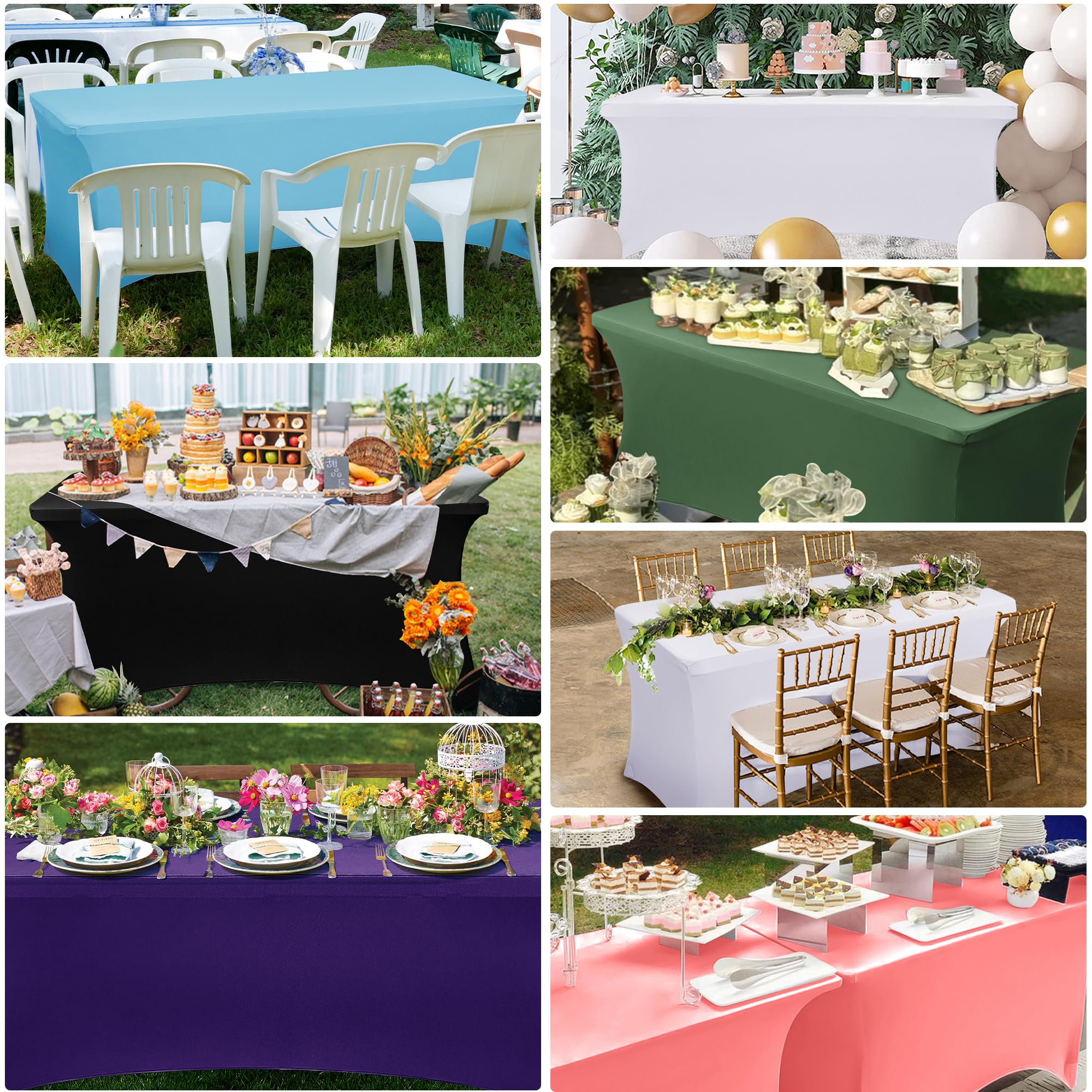 Obstal sage green cover styled at a wedding reception for cohesive decor