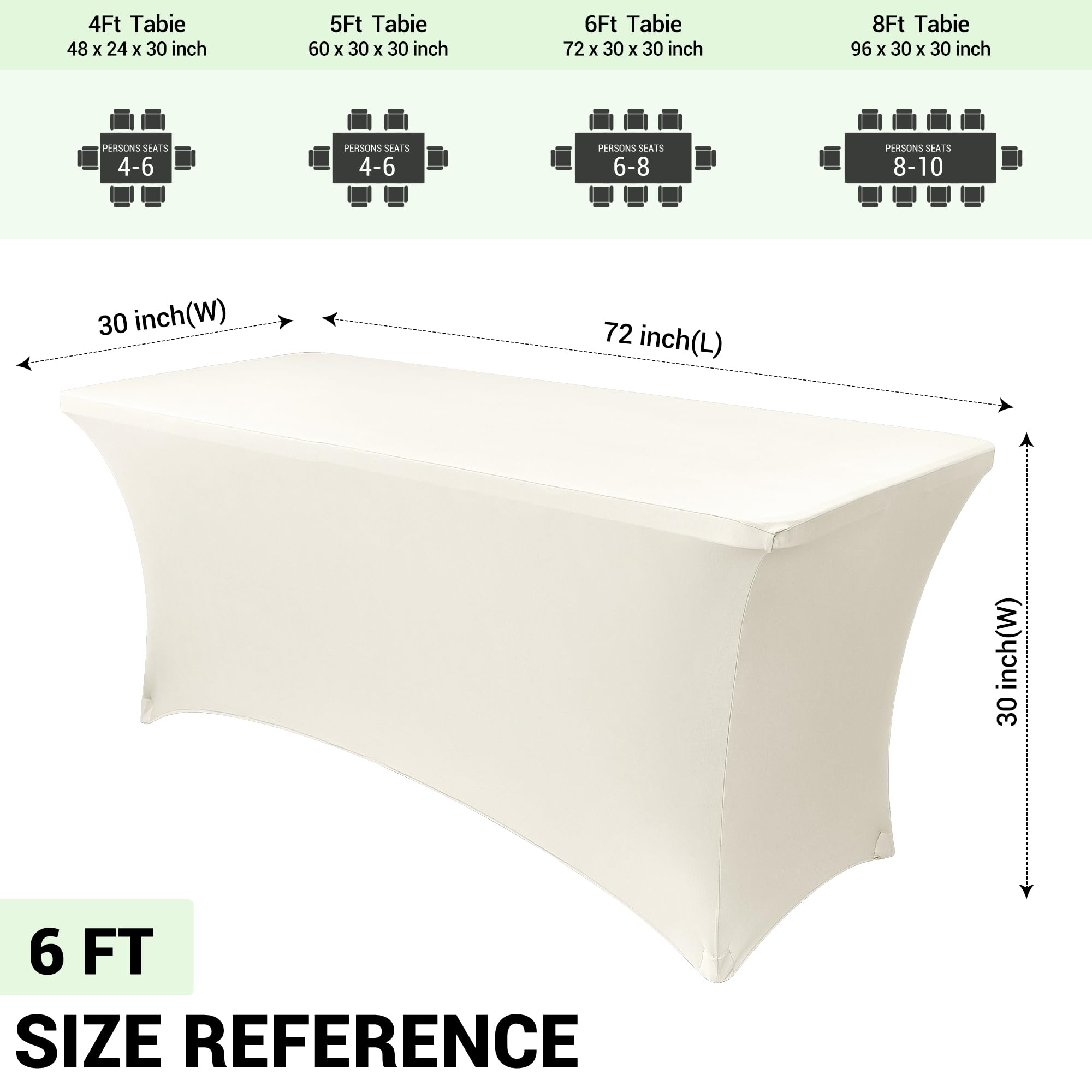 Obstal cover stretched over folding table showing snug fit and polished presentation