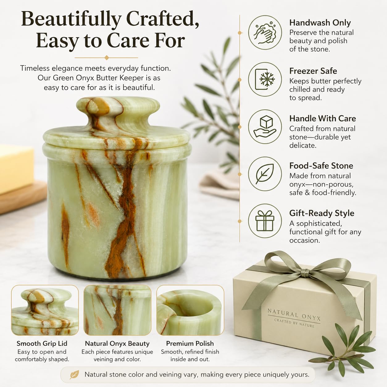 OceanicX butter keeper on breakfast tray enhancing kitchen styling and convenience
