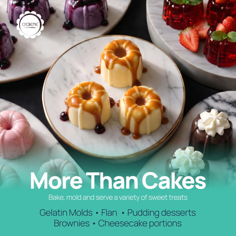 O'CREME stacked molds for tidy storage and space-saving benefit