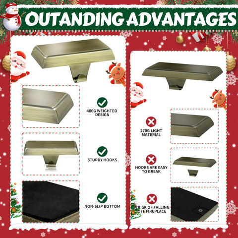 OCTERIC underside view showing non-slip pad and weighted base that prevents sliding on mantels