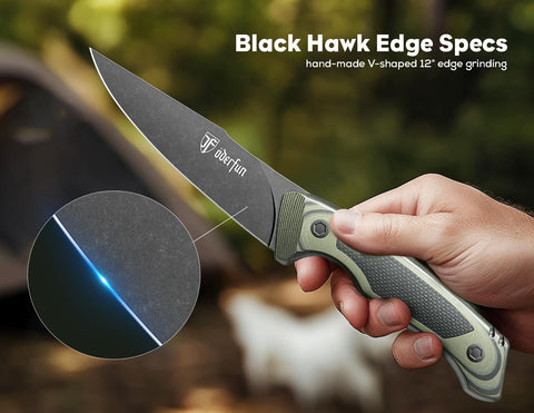 ODERFUN G10 handle texture detail, demonstrates ergonomic non-slip grip benefit