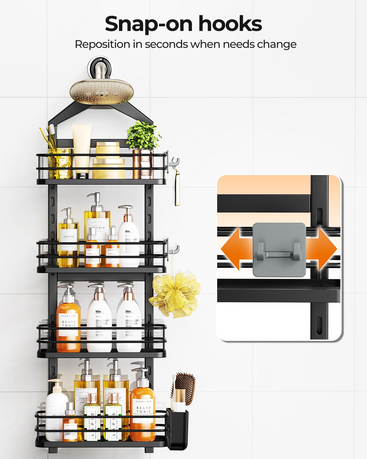 ODesign label and black finish close-up showing durable anti-rust surface