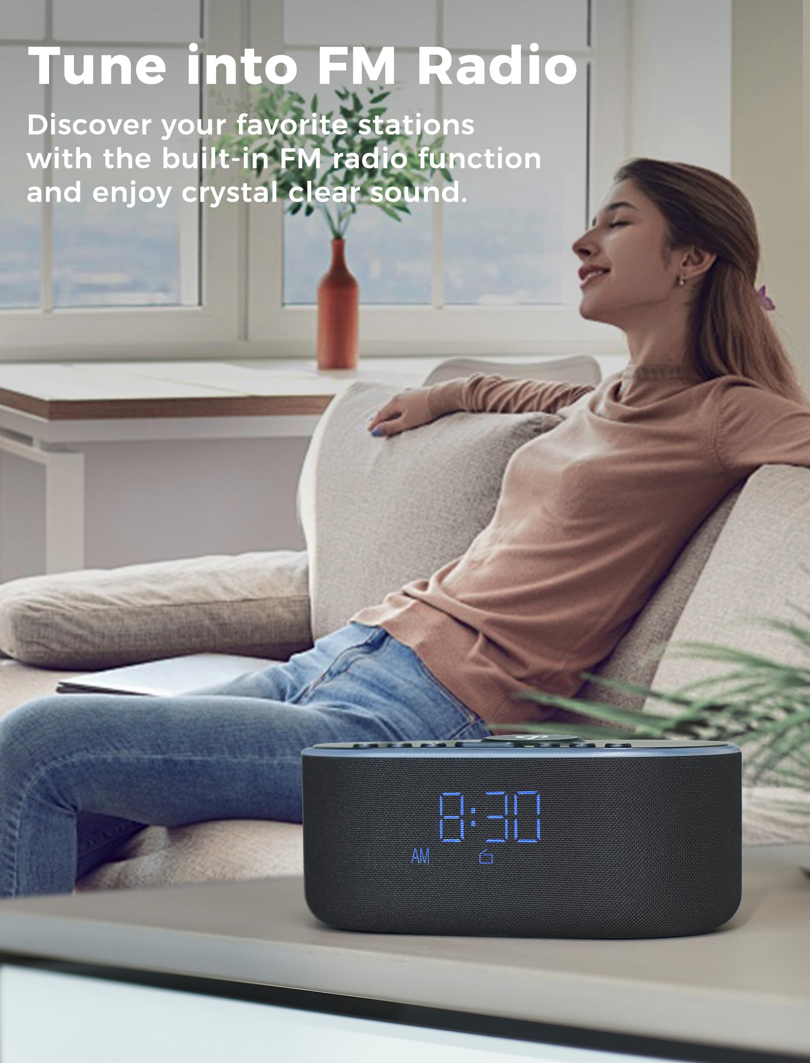 Odokee dimmable display at low brightness for comfortable overnight viewing