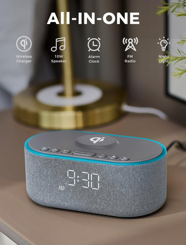 Odokee top wireless charging pad with phone charging quickly for clutter-free nightstands