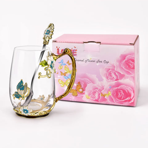 OEAGO clear glass texture and glitter emphasizing sparkling, durable finish
