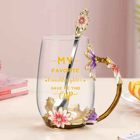 OEAGO cup in a cozy kitchen scene showing gift-ready presentation benefit