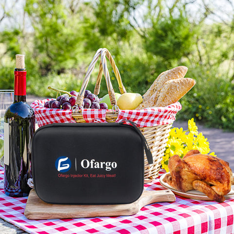Ofargo kit lifestyle grill setup showing complete kit ready for smoking and BBQ sessions