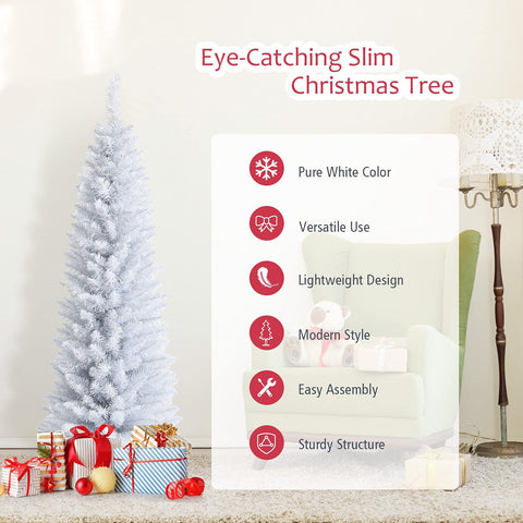 OFFICEJOY tree placed by an office desk corner maximizes small-space holiday styling