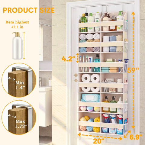 Ofiray-home reinforced hooks and top edge delivering secure support